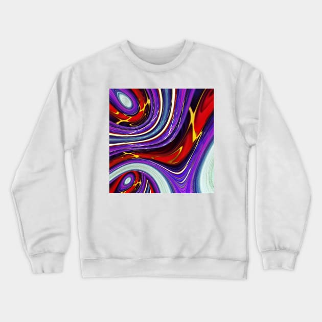 Purple and red Crewneck Sweatshirt by TiiaVissak